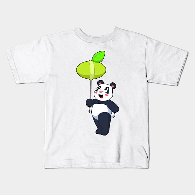 Panda Balloon Kids T-Shirt by Markus Schnabel